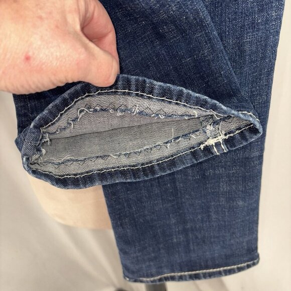 Rock & Roll Cowgirl Riding Bootcut Jeans Womens 26 x 29.5" Mid Dark Wash - Picture 9 of 11